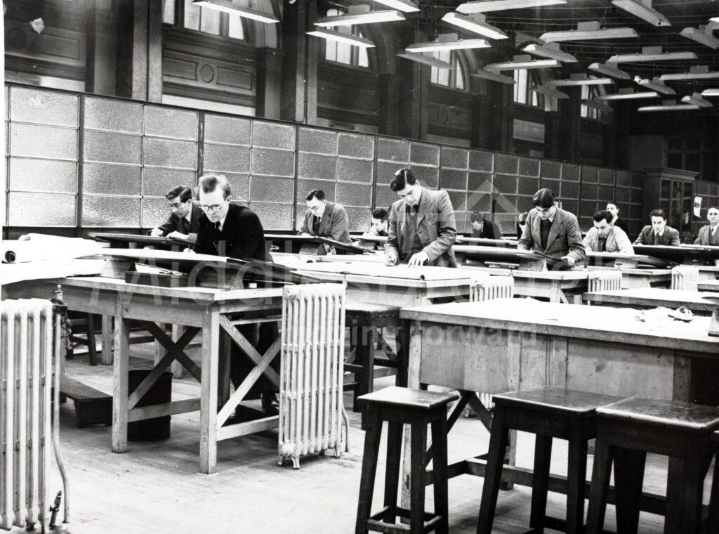 The Royal Exchange when home to Dorman Long's Drawing Office.