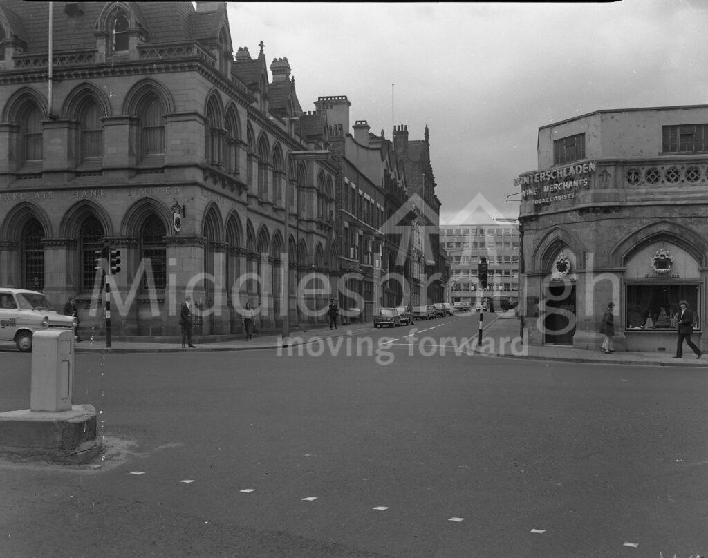 Zetland Road retains many of the historic buildings captured in this image from 1970.