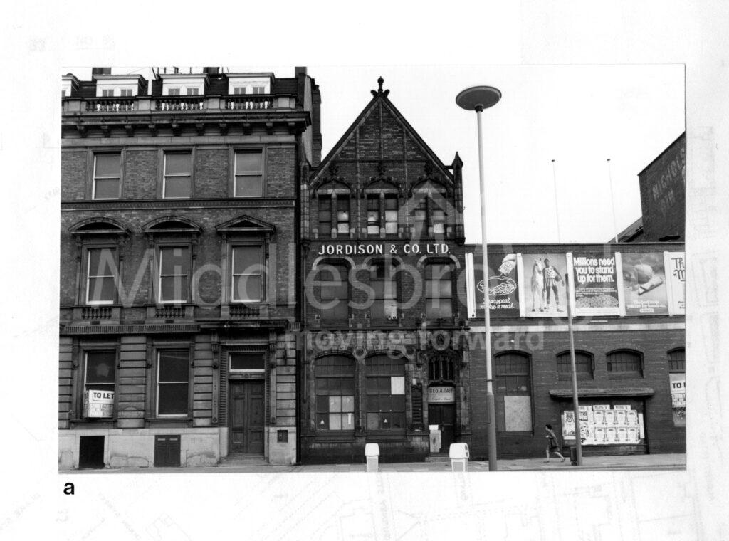 A picture of s building which was built in 1884 as a purpose built printing works for Jordison & Co Ltd.