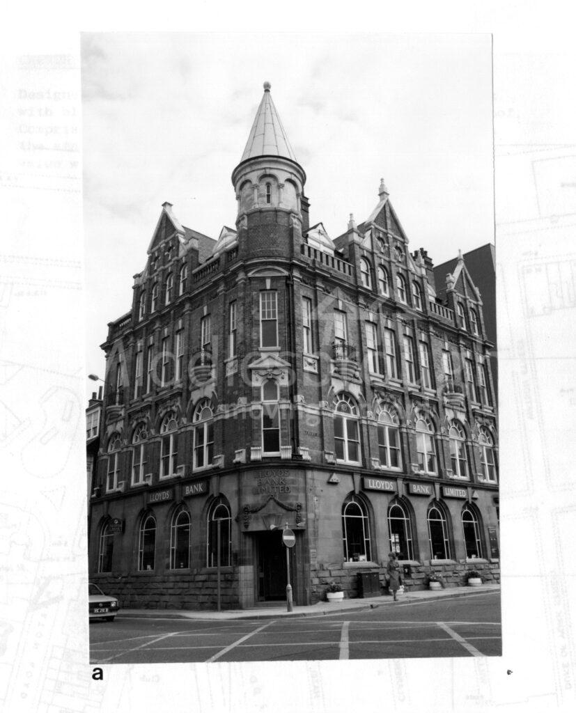2 Albert Road which was built in 1891 as Newhouses Department Store, then converted in 1910 to the Lloyds Bank & Bank Chambers