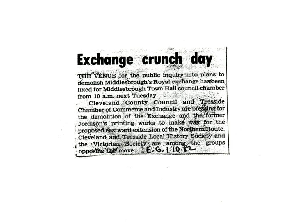 Article giving details of the upcoming Public Inquiry on the Royal Exchange proposed demolition.